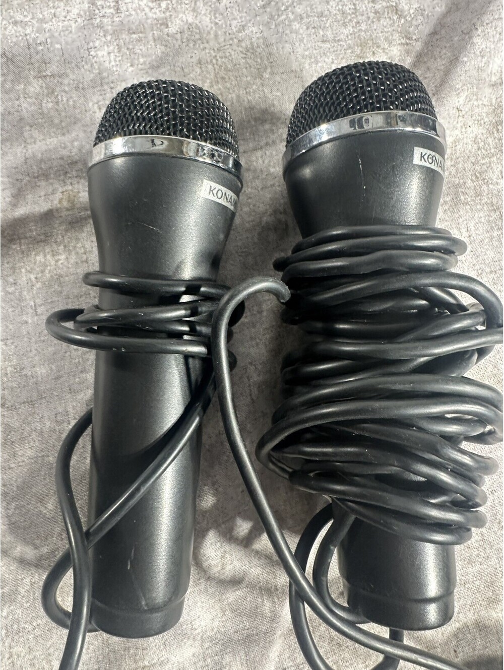 Konami Logitech E-UR20 USB Microphone Black for Wii PS2 PS3 Xbox 360 Lot of 2